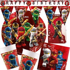 LEGO NINJAGO PARTY SET - Geschirr Deko Kindergeburtstag Ninja Kinder Geburtstag