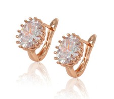 Luxus Ohrringe Creole Zirkonia