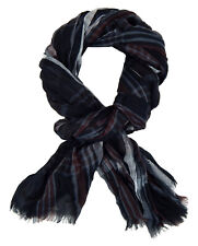 Ella Jonte Herrenschal Blau Schwarz Rot oder Grau aus Viskose Streifen Schal