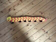 Puzzle ABC Raupe Alphabet Geschenk für Einschulung Holz gelb orange 