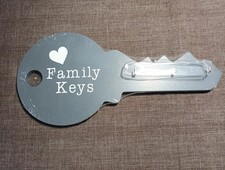 Schlüsselbrett mit 3 Haken " Family Keys "