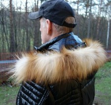 Fuchs Pelz Kapuze Kragen Echt