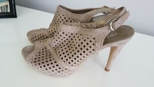 Highheels,grau,Gr.39,Ntzoptik,Pumps,kurz getragen,aus Italien