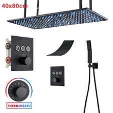 Schwarz Unterputz Duscharmatur