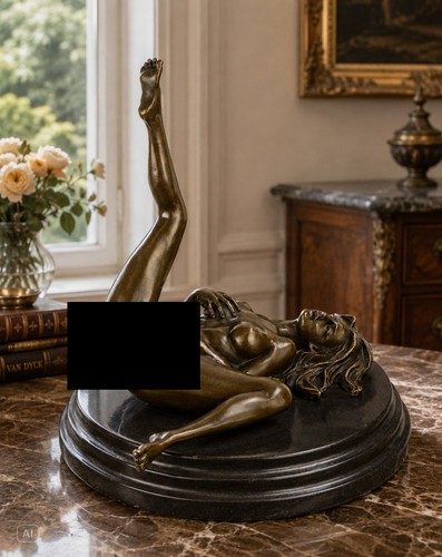 Erotische bronzefigur - erotische,