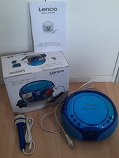 Lenco SCD-650BU - Tragbares FM-Radio / CD/MP3-Player / USB-Anschluß / Mikrofon