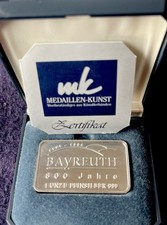 1 oz Fein-Silberbarren 800