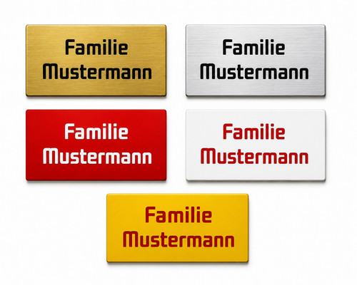Namensschild gravur - -,