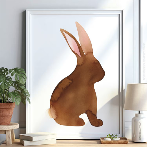 Hase tier schablone malen - hase,