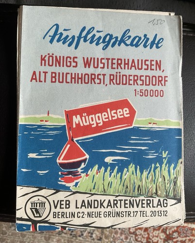 Ddr wanderkarte müggelsee - ddr,