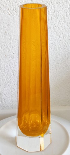 Gelbe blockvase murano - 🏺,
