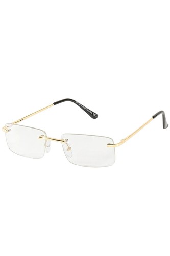 Rechteckige brille mit - brille,