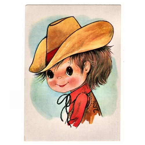 Artist postcard kids birthday - artist, kids,