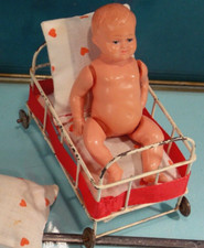 Antik puppen bett metall - antik,