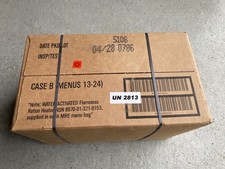 MRE Case B - meal US ARMY