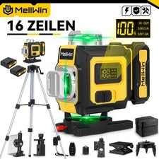 16 Line Laser Level Wasserwaage 360° Kreuzlinienlaser Selbstnivellierend +Stativ