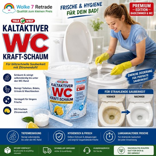 Kaltaktiver kraft schaum - wc, kraft-schaum