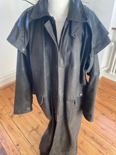 alter Ledermantel lang Leder Oldtimer Krad Motorrad NSU Zündapp Harley Davidson