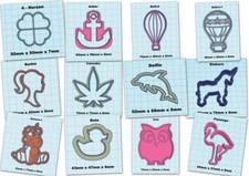 Ausstecher Plätzchen Weihnachten Geburtstag Feiern - 50 Motive