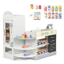 Kaufladen Kinder Kaufmannsladen aus Holz mit Kreidetafel Bioladen Spielladen