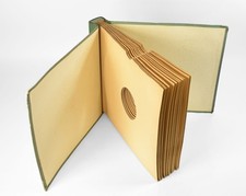 Schönes altes Schellackplattenalbum Album für 12 Grammophon Platten