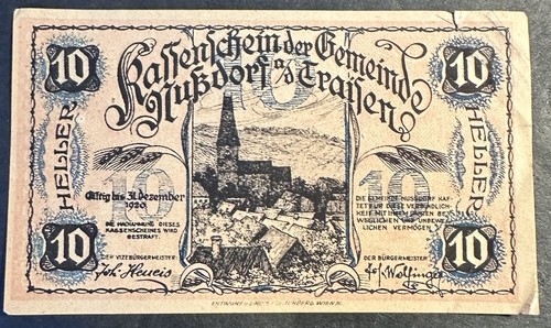 Heller banknoten notgeld - 10,