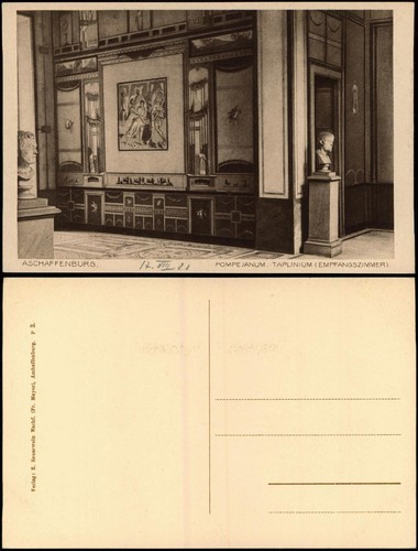 Ansichtskarte aschaffenburg - ansichtskarte,