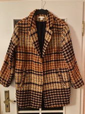 Herbstmantel Orange Gemustert