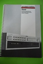 Bedienungsanleitung-Operator's Manual für Revox B 160 ,ORIGINAL !