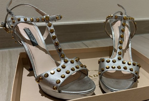 Original silber prada - silber, high