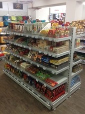 Bio Markt Regal Gondelregal Lebensmittelregal Süßwarenregal 1m Tego Regalboden