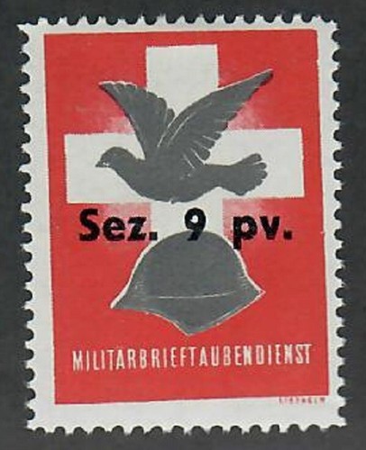 Switzerland soldier stamp - soldier,