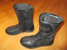 FLM Motorradschuhe, Reißverschluß, schwarz, dünnes Futter, Gr. 41 - NEU