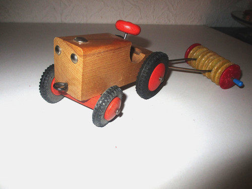 Ddr spielzeug holz traktor - ddr,