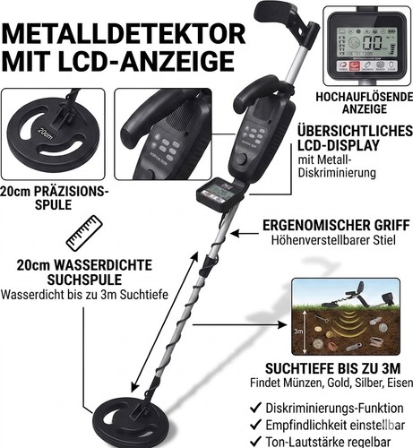 Metalldetektor lcd display - metalldetektor,