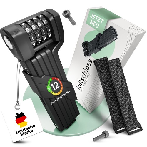 Faltschloss fahrrad 90cm - faltschloss,
