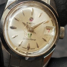 Rado Green Horse Automatik Uhr – Swiss Made, Läuft, Mit Kratzern, Vintage U4