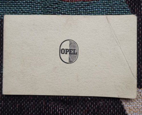 Vintage opel visitenkarte - vintage,