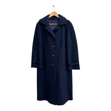 Damen Mantel Dunkelblau Wolle