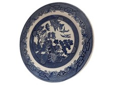 Churchill Essteller Teller Blau Weiß Muster Porzellan Klassisch 26cm