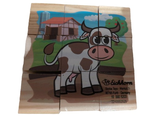 Eichhorn holz würfelpuzzle - holz,