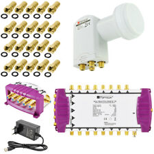 Multischalter 5/16 OPTICUM +Quattro LNB Sat Multiswitch HDTV HD 4K 16 Teilnehmer