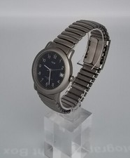 Vintage TCM 03223 3ATM Swiss Quarz Herren Armbanduhr in guter Erhaltung