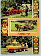 10331566 - 8900 Goerlitz Oldtimer Pioniereisenbahn Ponygespann Mondauto
