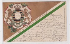 906234 Wappen Patriotika Ak Gott segne Sachsen! Providentiae Memor 1903