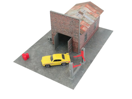Outdoor brick garage - outdoor,