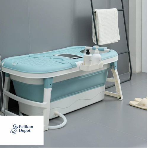 Faltbare badewanne blau - faltbare,