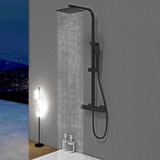 DUSCHPARADIES Thermostat Duscharmatur Regendusche Duschset Mit Handbrause