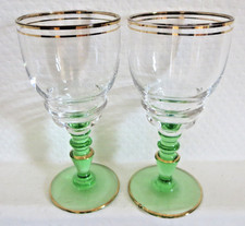 2 St. antike Sherry-Gläser