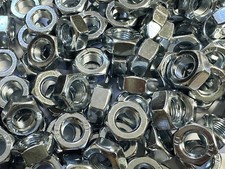 M12 x 1,5 Sechskantmuttern ( 10 Stück ) verzinkt Muttern FEINGEWINDE DIN 934